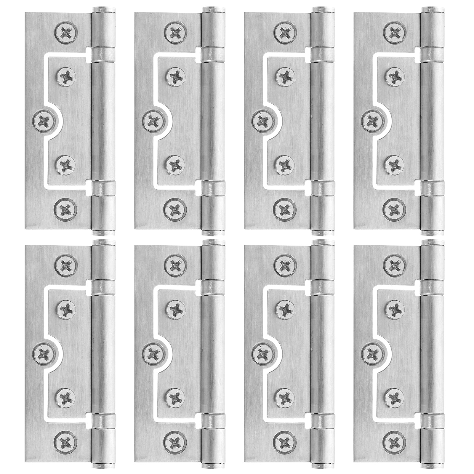 6 Pairs Non Mortise Hinge 3 Inch Bifold Door Hinge Furniture Flush Door Hinge