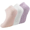 thumbnail image 1 of 6 Pairs Non Slip Hospital Socks for Women Fluffy Fuzzy Slipper Socks with Grips, 1 of 6