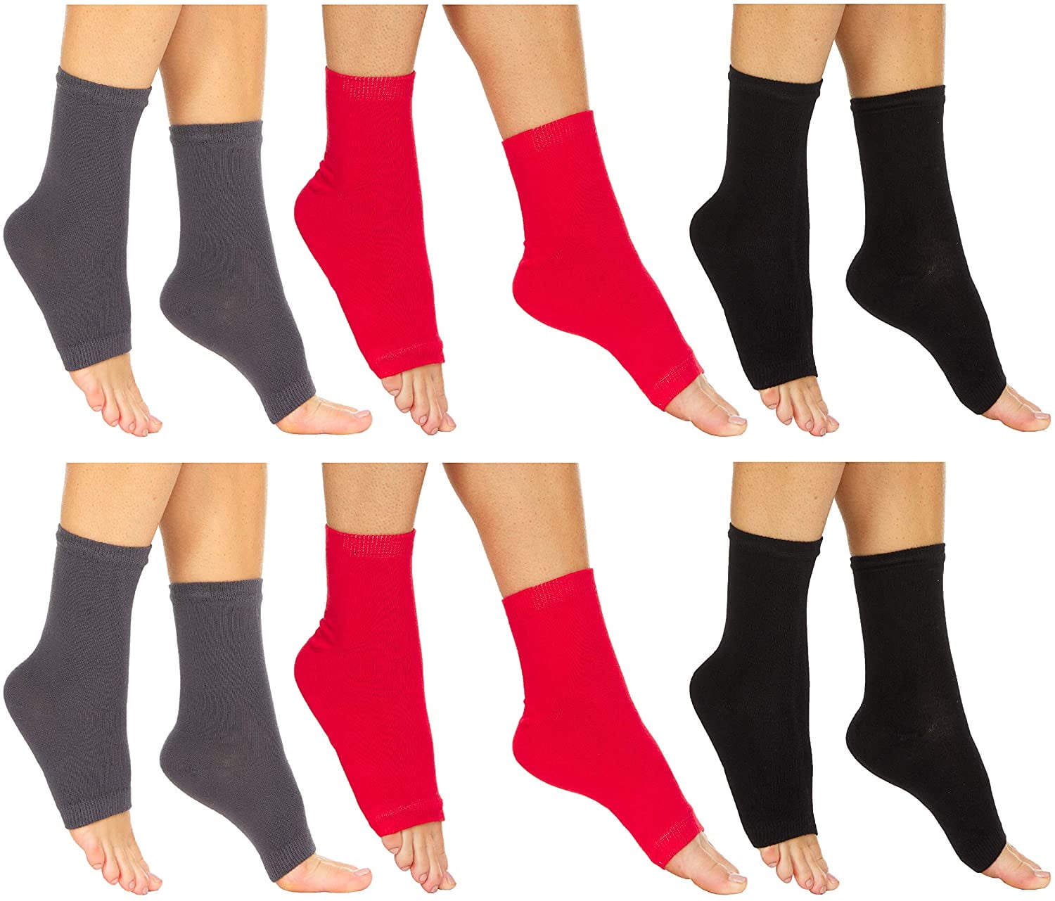 Women's Open Toe Sockspack of 3 Tabi Sockspedicure Socks, Pedi