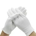 thumbnail image 1 of 6 Pairs Of Thick Cotton Gloves With Sweat Cloth For Labor Protection Gloves, 6 Pairs Of Gloves Gloves, White, 1 of 2