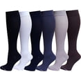 thumbnail image 1 of 6 Pairs Pack Women Dr Motion Graduated Compression Knee High Socks, 1 of 1