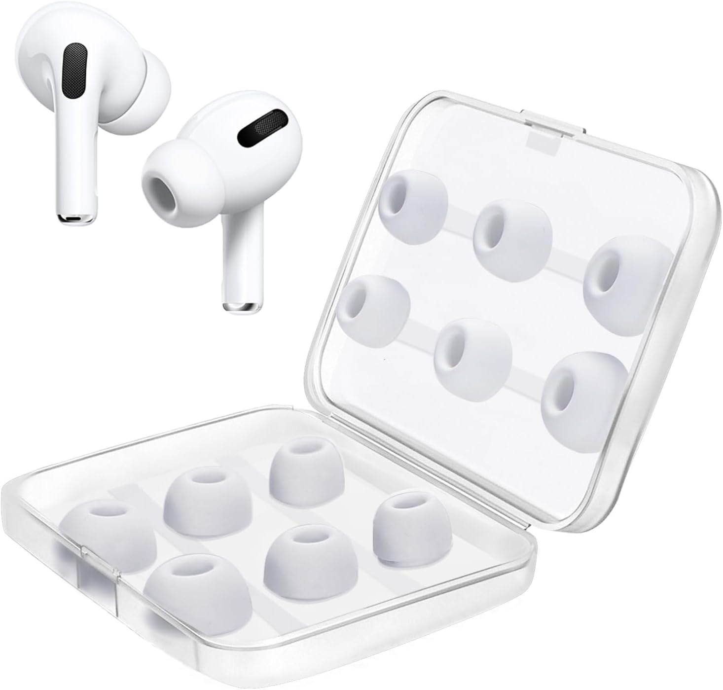 6 Pairs Replacement Ear Tips for AirPods Pro and AirPods Pro 2nd