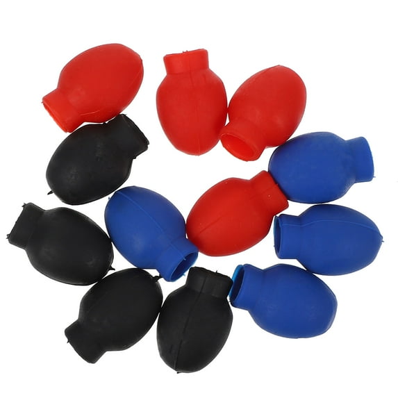6 Pairs Rubber Drumstick Stick Covers Percussion Battery Saucers Drummer Accessories