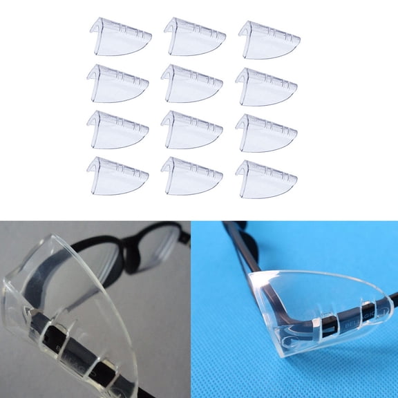 6 Pairs Safety Glasses Side Shields for Prescription Glasses, on Clear Eye Glasses, Fits Small to Large Eyeglasses