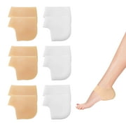 6 Pairs Silicone Heel Protectors for Heel Pains, Plantar Fasciitis Inserts, Heel Pads Cushion Great for Heel Pain, Heal Dry Cracked Heels, Achilles Tendinitis, for Men & Women. Gel Heel Cups