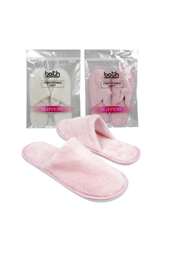 6 Pairs Slippers Soft Disposable Closed Toe Guest Hotel SPA House Shoes S M L