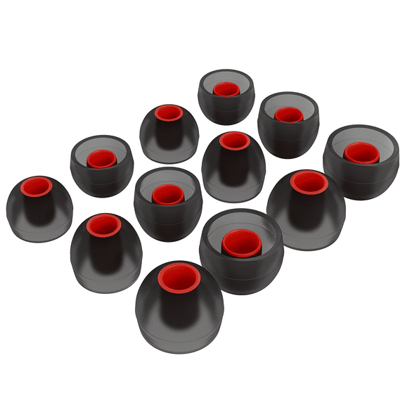 6 Pairs Small, Medium, Large Size Replacement Ear Tips Earbud Eartip Ear Cap Ear Bud Tip for True Wireless, Powerbeats Pro, BeatsX, Senso, TOZO, Sony & Other Inner Hole 3.8mm Earbud in-Ear Headphones