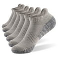 thumbnail image 1 of 6 Pairs Sports Ankle Socks Athletic Low-cut Socks Thick Knit Autumn Winter Socks Fitness Breathable Quick Dry Socks Wear-resistant Warm Socks Lightweight -skid No-Show Socks For Marathon R, 1 of 7