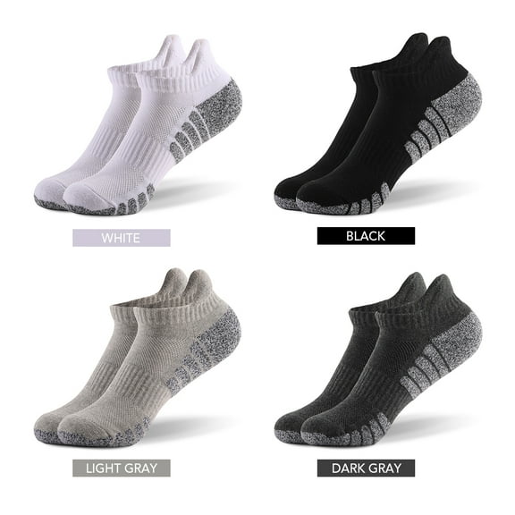 6 Pairs Sports Ankle Socks  Athletic Low-cut Socks Thick Knit Autumn Winter Socks Outdoor Fitness Breathable Quick Dry Socks Wear-resistant Warm Socks Lightweight Anti-skid No-Show