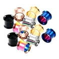 thumbnail image 1 of 6 Pairs Stainless Ear Gauges Stretching Tunnel 5mm, 1 of 6