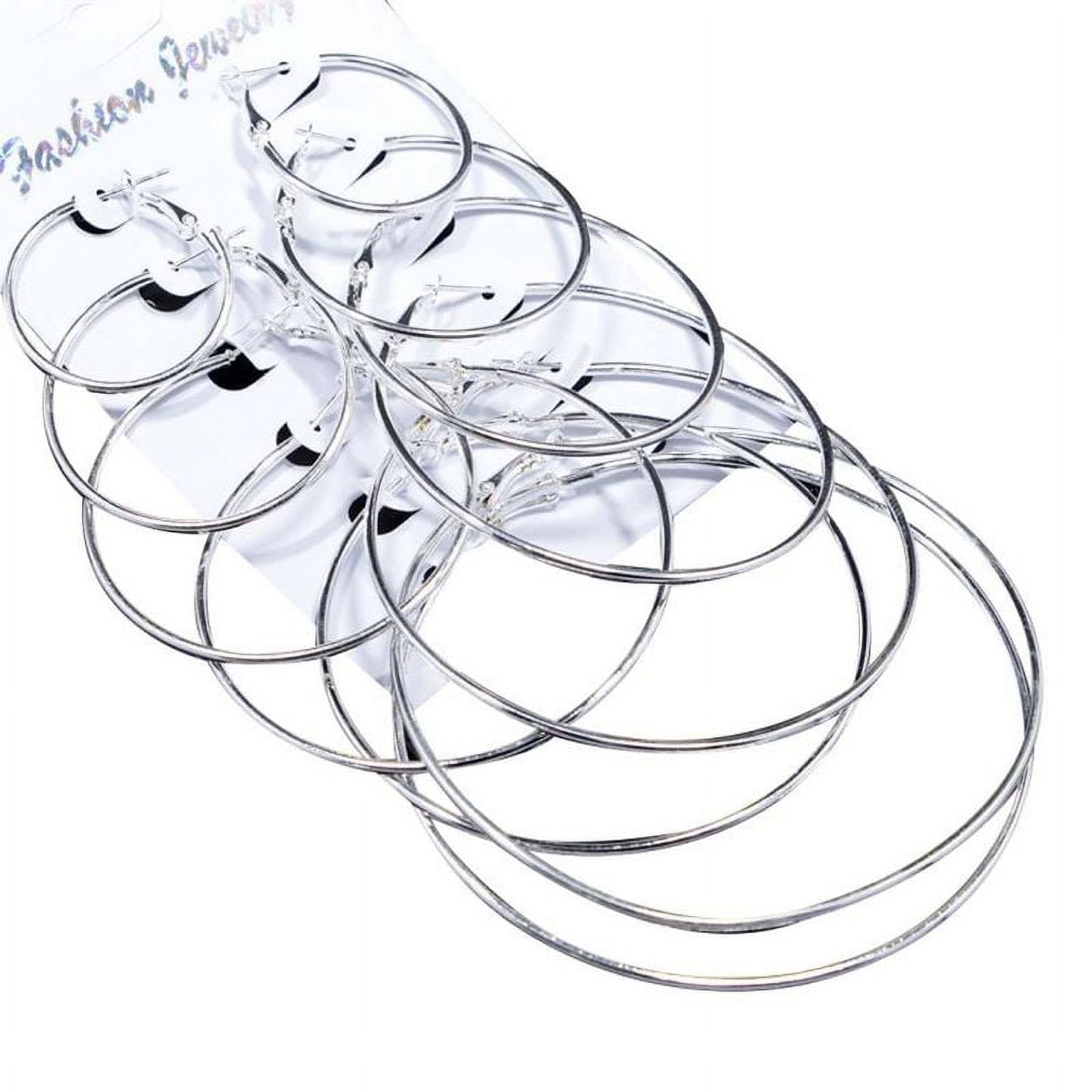 6 Pairs Stainless Steel Hypoallergenic