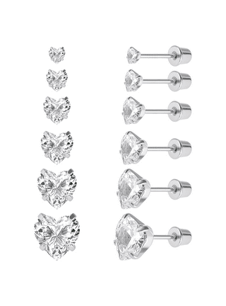 1 Pack 316L Surgical Stainless Steel Earring Post Stud with 3mm 4mm 5mm 6mm  8mm Glue