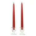 thumbnail image 1 of 6 Pairs Taper Candles Unscented 15 Inch Raspberry Tapers .88 in. diameter x 15 in. tall, 1 of 1