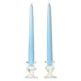 thumbnail image 1 of 6 Pairs Taper Candles Unscented 6 Inch Light Blue Tapers .88 in. diameter x 6 in. tall, 1 of 1
