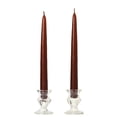 thumbnail image 1 of 6 Pairs Taper Candles Unscented 8 Inch Brown Tapers .88 in. diameter x 8 in. tall, 1 of 1