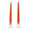 thumbnail image 1 of 6 Pairs Taper Candles Unscented 8 Inch Burnt Orange Tapers .88 in. diameter x 8 in. tall, 1 of 1