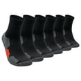 thumbnail image 1 of 6 Pairs Thick Bottom Of Loop Elastic Training Exercise In Tube Men Socks Moisture-Wicking Men's Crew Adult Cushioned Middle Cut Gym Sports Socks, 1 of 3