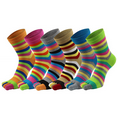 thumbnail image 1 of 6 Pairs Toe Socks for Women Comfy Cotton Crew Five Finger Ankle Socks for Running Athletic, Size 7-10, 1 of 7