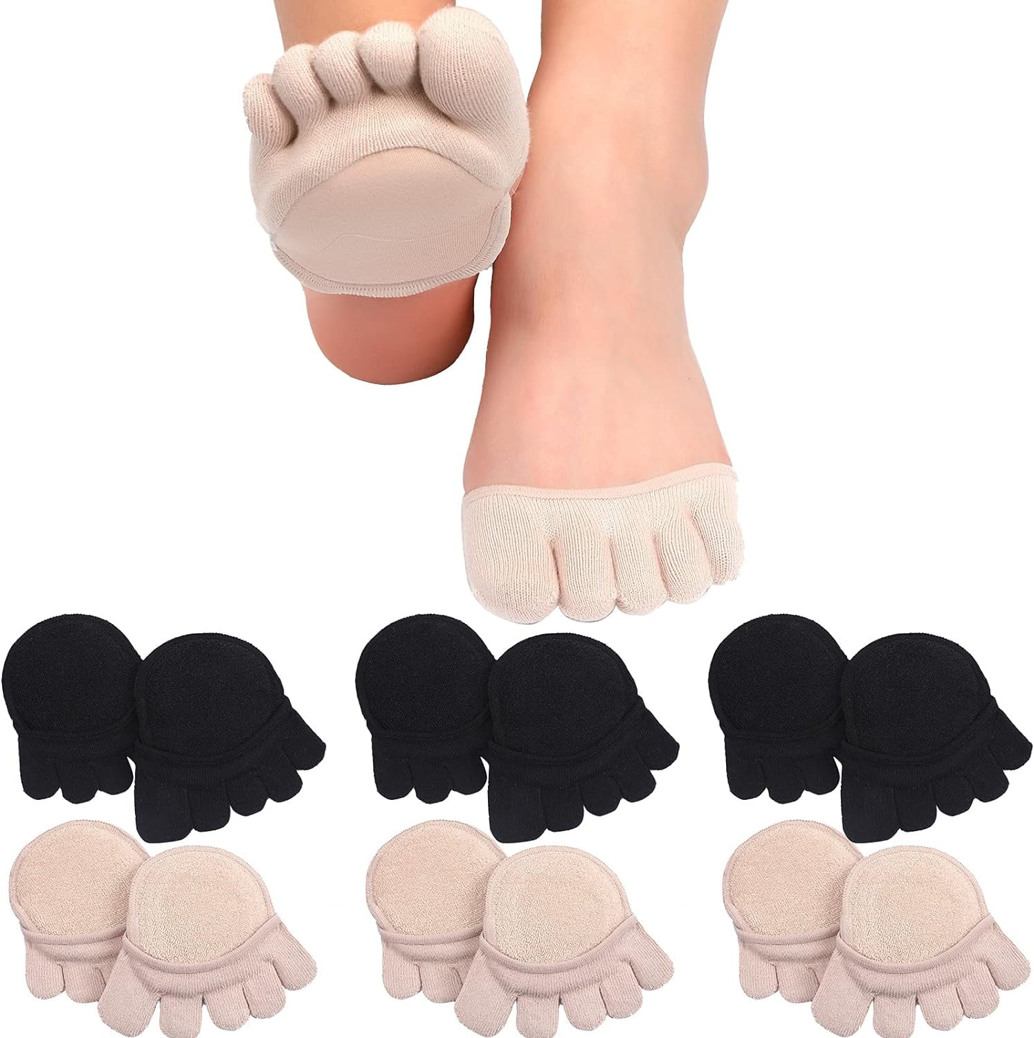 XINIFOOT 4 Pairs Ball Of Foot Cushion Pads, Insoles For Heels Self Adhesive Pads - View #12