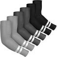 thumbnail image 1 of 6 Pairs UV Sun Protection Arm Sleeves Cooling Compression Arm Sleeves for Women Men Golf Outdoor Sports, 1 of 7