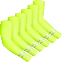 6 Pairs UV Sun Protection Arm Sleeves Cooling Compression Arm Sleeves for Women Men Golf Outdoor Sports