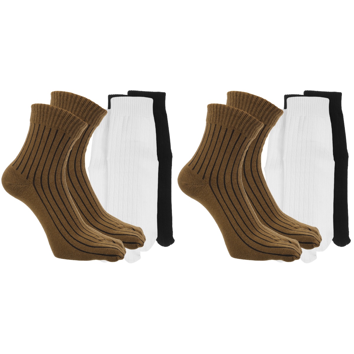 Generic 5 Pairs Sock Align Toe Socks For Bunion, No Show Low Cut Five Finger Orthopedic Compression For Women Toes Ankle Liner Anti Skid Anti Friction Mes