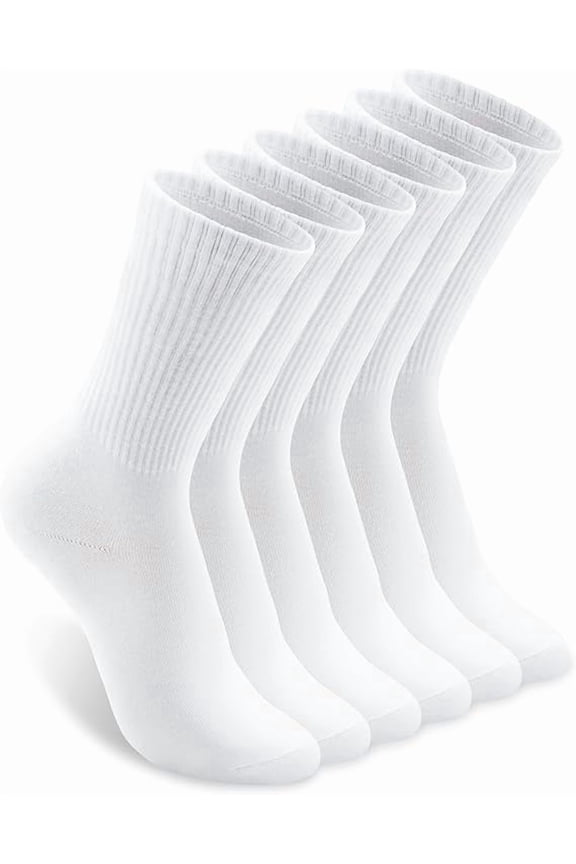 6 Pairs Women Calf Socks Women Crew Socks Lightweight Thin Sock