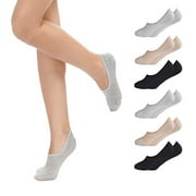6 Pairs Women No Show Socks Low Cut Anti-slid Athletic Casual Invisible Liner Socks,Socks For Women Size 5-8