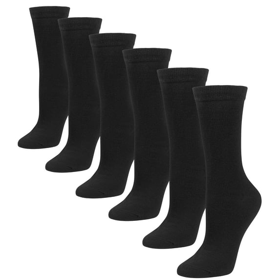 6 Pairs Women’s Colorful Crew Socks Novelty Patterned Fun Socks for Girls Cotton Casual Debra Weitzner