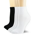 thumbnail image 1 of 6 Pairs Women's Cotton Athletic Ankle Running Sports Socks Mixed Color Size 9-11, 1 of 6