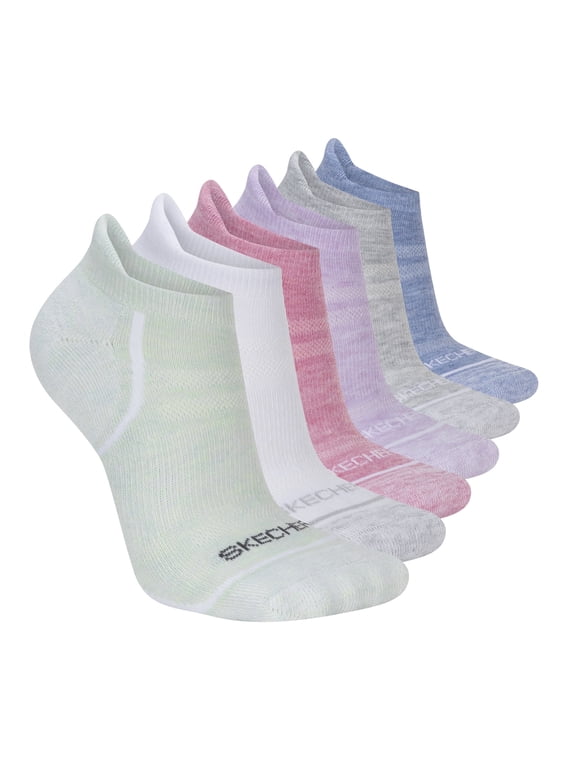 Women’s Low-Cut Socks with Cushioned Footbed & Mesh Ventilation (6-Pairs)