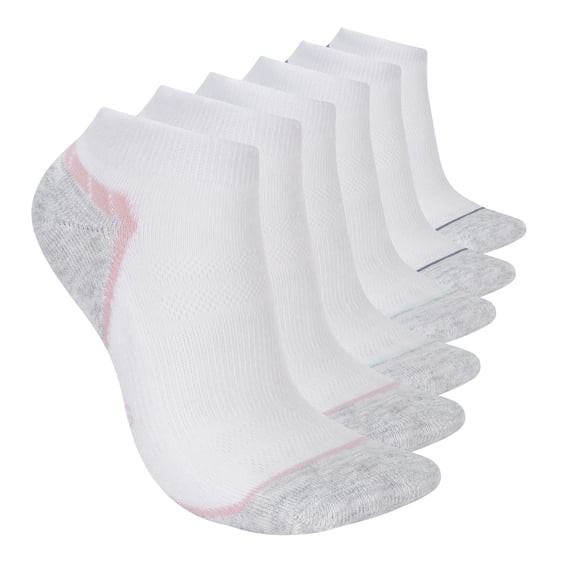 Skechers Women’s Low-Cut Socks with Cushioned Footbed & Mesh Ventilation (6-Pairs)