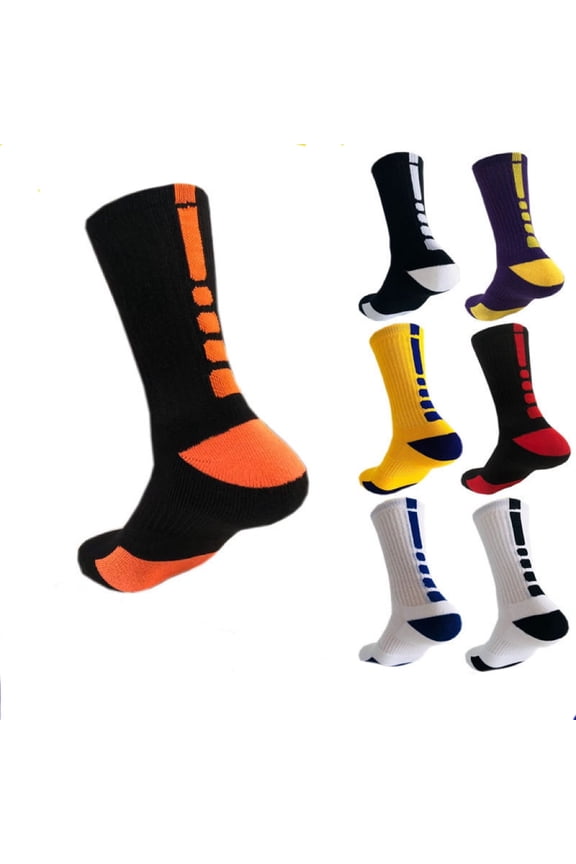 6 Pairs Women’s Hiking Socks, Cushioned Athletic Crew Socks, Moisture-Wicking Running, Trekking & Outdoor Sport Socks (Mixed Color)