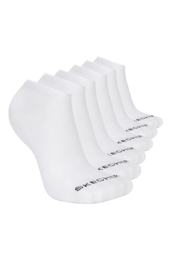 Women's Cotton No-Show Socks with Mesh Ventilation & Arch Support (6-Pairs)