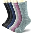 6 Pairs Women's Wool Merino Winter Thermal Boot Insulated Heated Socks