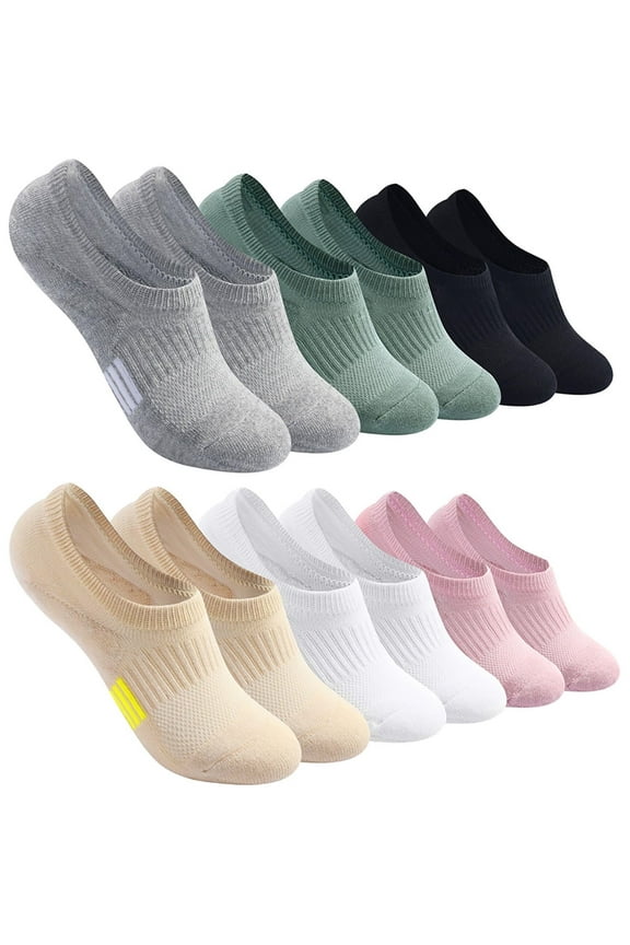 6 Pairs Ankle Women Socks, Cushioned Low Cut Athletic Hidden Liner for Sneakers Ankle Invisible Running Sock,Size 6-9