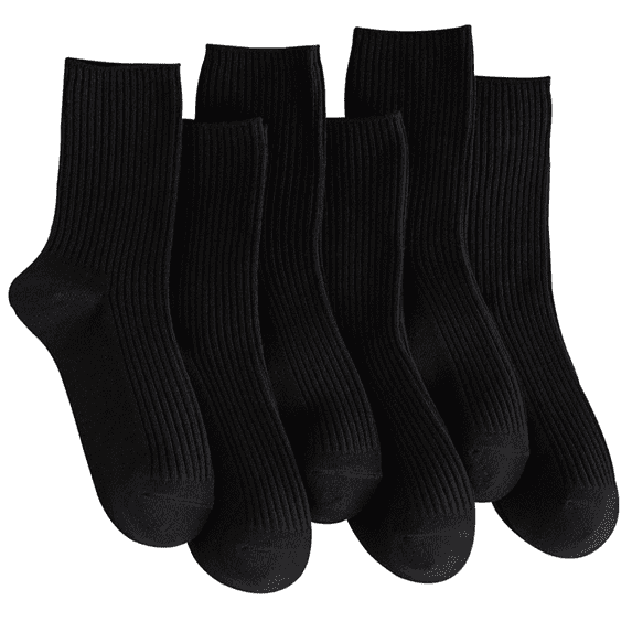 6 Pairs Womens Cute Crew Socks Casual Athletic Aesthetic Socks Neutral Cotton Socks for Women Girls Clothes