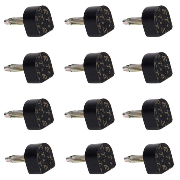6 Pairs Womens High Heel Tips Dowel Lifts Shoes Repair and Making - Black, 10.5x12.5mm