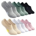 thumbnail image 1 of 6 Pairs Womens Men Invisible Trainer Socks Soft Breathable Sneaker Ankle Socks, 1 of 13