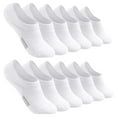 thumbnail image 1 of 6 Pairs Womens Men Invisible Trainer Socks Soft Breathable Sneaker Ankle Socks, 1 of 13