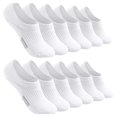 thumbnail image 1 of 6 Pairs Womens Men Nonslip Ankle Socks Low Cut Invisible Trainer Liner Socks, 1 of 13