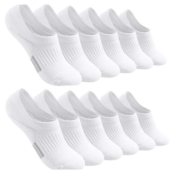 6 Pairs Womens Men Nonslip Ankle Socks Low Cut Invisible Trainer Liner Socks