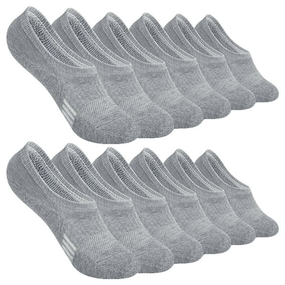 6 Pairs Womens Men Nonslip Ankle Socks Low Cut Invisible Trainer Liner Socks
