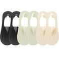 thumbnail image 1 of 6 Pairs Womens Socks Nylon Non Slip Low Cut Invisible Liner Footies Thin Socks Lightweight Socks, 1 of 8