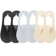 thumbnail image 1 of 6 Pairs Womens Socks Nylon Non Slip Low Cut Invisible Liner Footies Thin Socks Lightweight Socks, 1 of 8