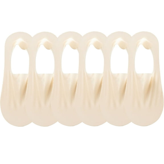 6 Pairs Womens Socks Nylon Non Slip Low Cut Invisible Liner Footies Thin Socks Lightweight Socks