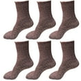 thumbnail image 1 of 6 Pairs Womens Winter Casual Wool Blend Thick Knit Thermal Warm Crew Cozy Boot Socks Size 5-10, 1 of 4