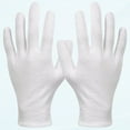 thumbnail image 1 of 6 Pairs XL White Cotton Gloves for Eczema Hand Spa Inspection Dry Moisture Cosmetics and Jewelry, 1 of 5