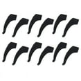 thumbnail image 1 of 6 Pairs of Ear Hooks Glasses Supports Anti-Slip Silicone - Black, 1 of 4