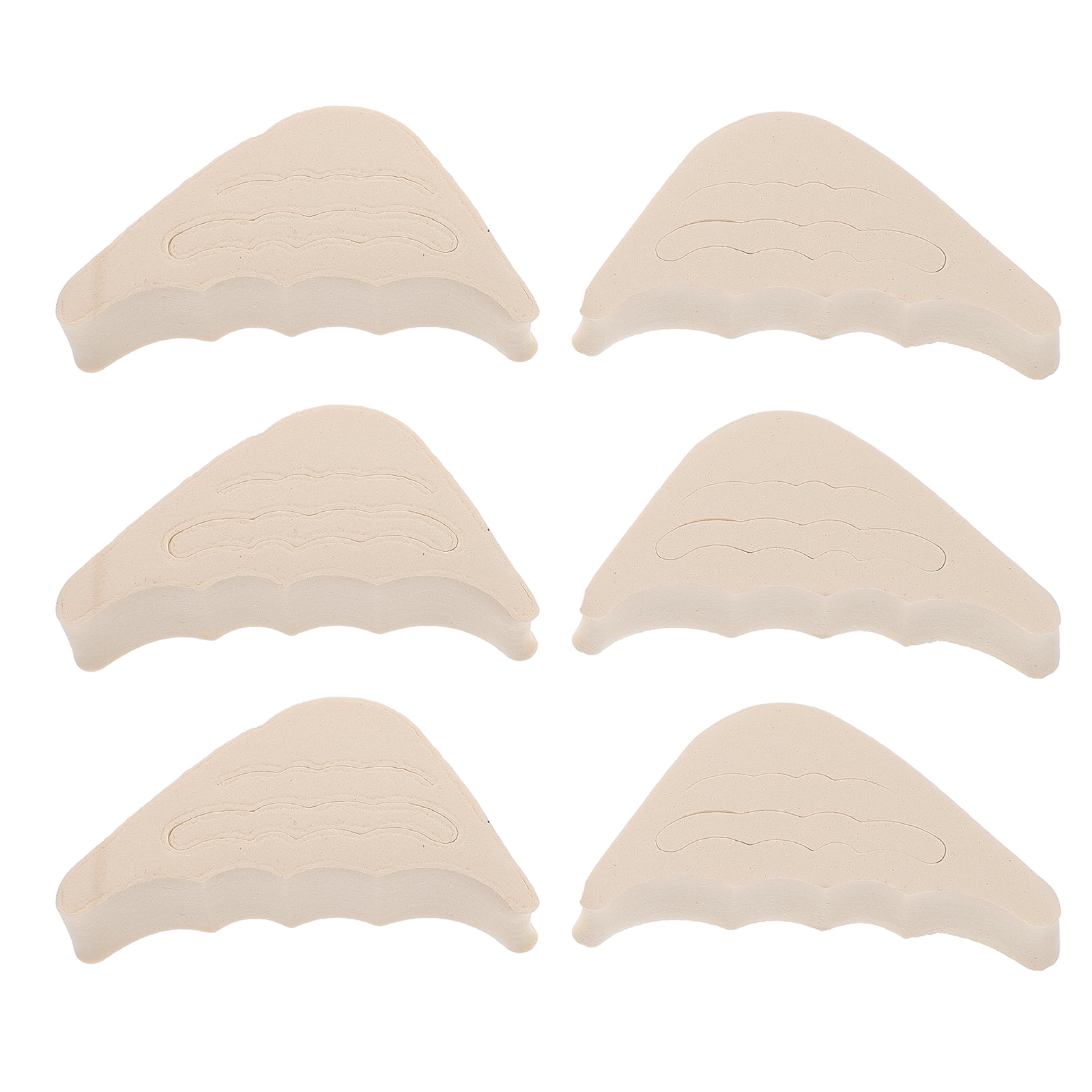 6 Pairs of High Heel Shoe Filler Sponge Plug Shoe Filler Heel Front Inserts